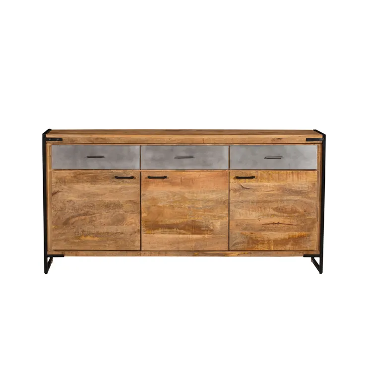 Huge Demand Wooden Material Chest of Drawers with 3 Doors/3 Drawers 3 Shelves