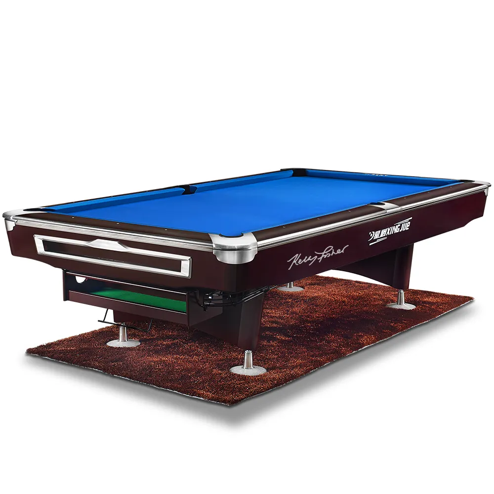 modern luxury table solid oak wooden frame 8ft and 9ft 9 ball marble top billiard pool table