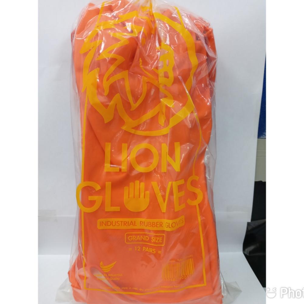 Heavy Duty Grade Orange Industrial Rubber Hand Protection