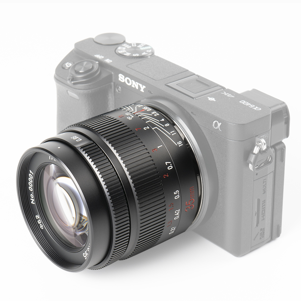 7artisans 35 мм F0.95 объектив с фиксированным фокусным расстоянием APS-C черный FE крепление для Sony A7 A7II A7R A7RII A7S A7SII A7III A6100 A6300 A6000 A6400