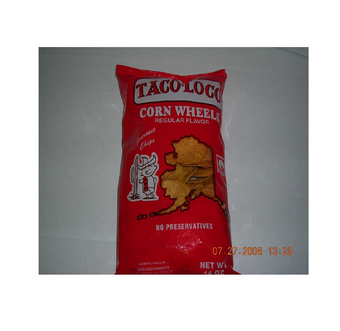 Taco Loco Round Corn Chip Wheels Model Number 7820311131
