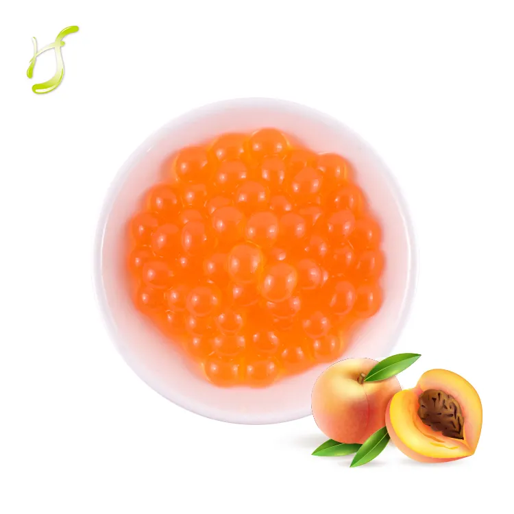 Bubble Tea Supplier Taiwan Wholesaler for Peach Popping Boba