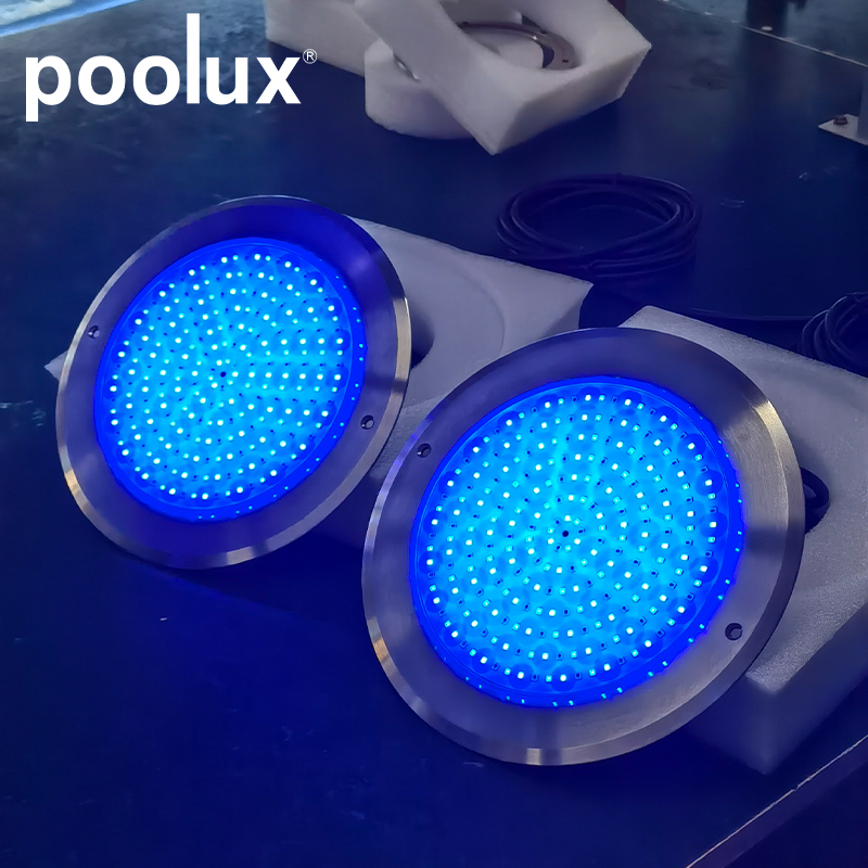 Precision Crafted Waterproof 260mm IP68 LED Swimming Pool Light with Ultra Thin Resin Design, Customizable and Durable 12V AC Underwater Installation