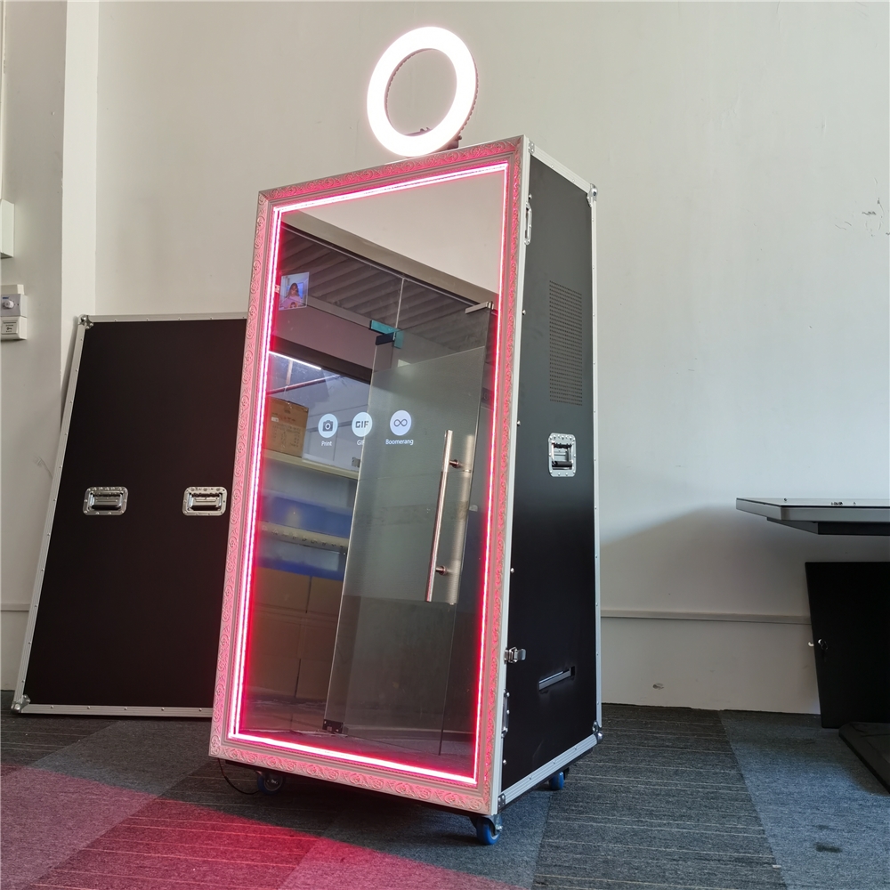 Kiosk Wedding High Quality Party Selfie Photo Mirror Booth Led Fram Machine Magic Mirror Photo Booth