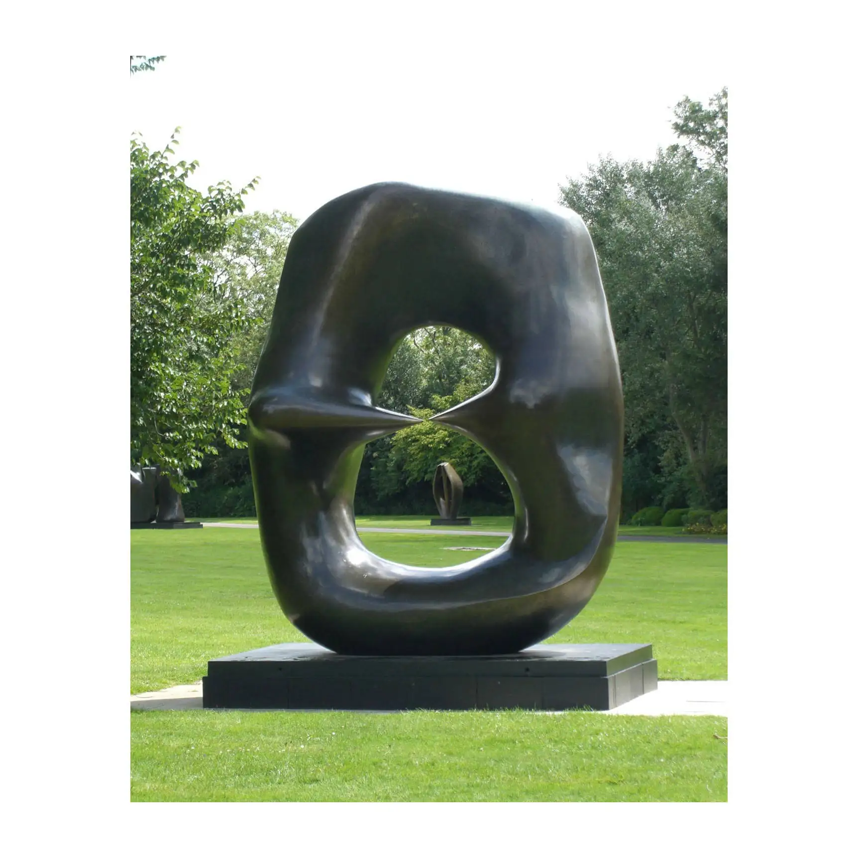 Oval With Points Bronze Abstraite Sculpture