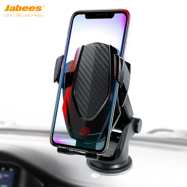 Jabees MCM-948 10 Вт автомобильное крепление универсальное Быстрое беспроводное зарядное устройство для телефона универсальное 2 в 1 автоматический держатель Беспроводное зарядное устройство для телефона