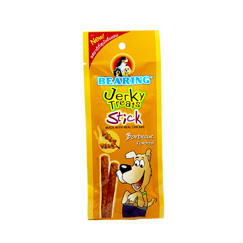 Подшипник Jerky Stick для собак, мягкая закуска, сделано из курицы, барбекю, вкус 50 г