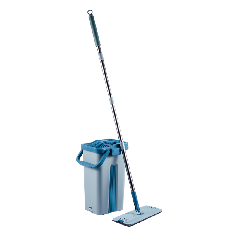Household magic wash free hand flat mop superfine fiber cleaning mop with cleaning bucket mop