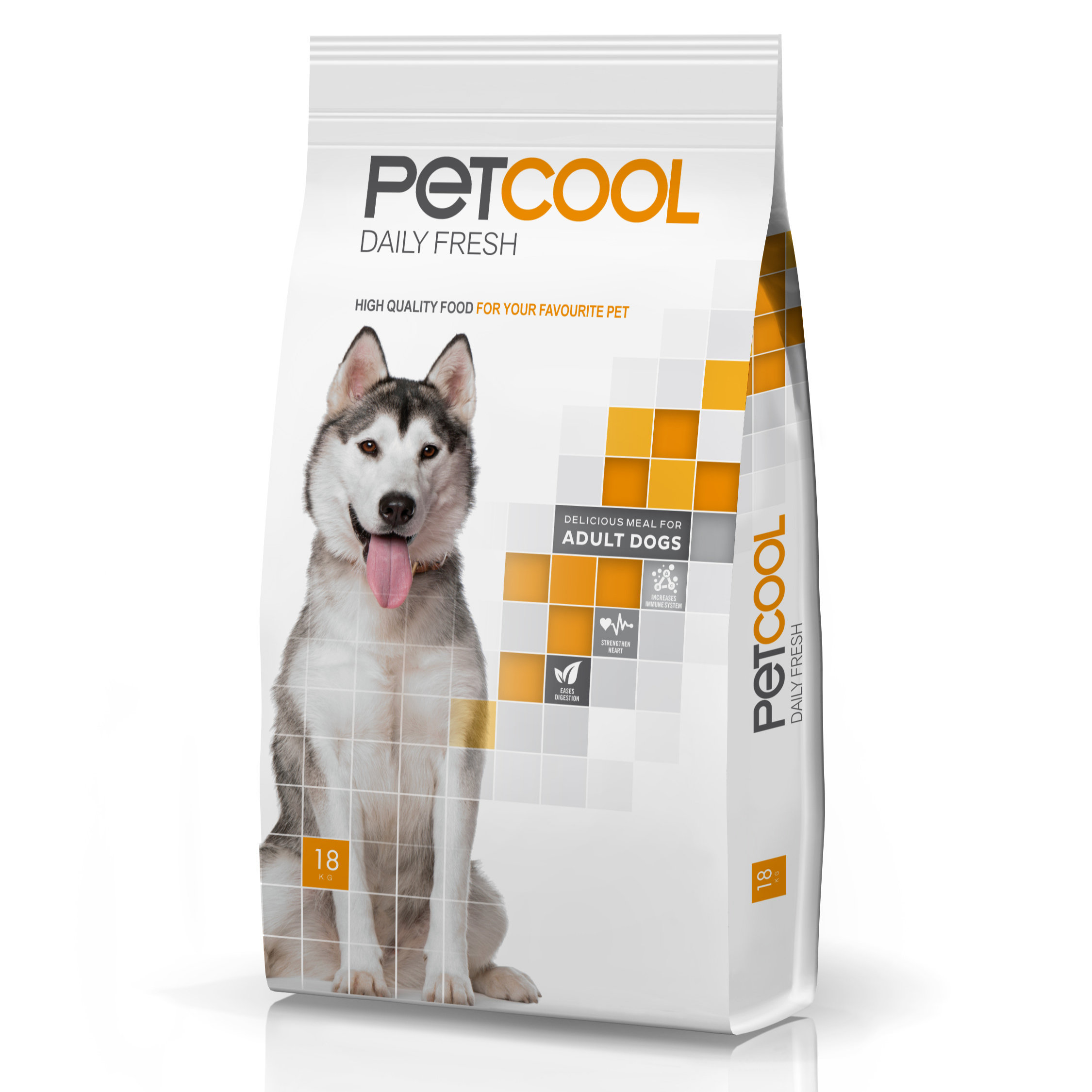 Сухой корм для собак. PetCool ежедневное свежее с курицей для взрослых собак всех пород