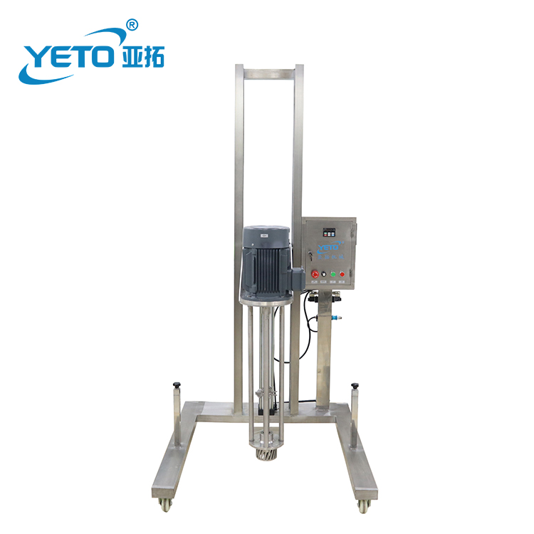YETO CE ISO certificate 2.2kw pneumatic lifted high spear homoginizer mixer machine