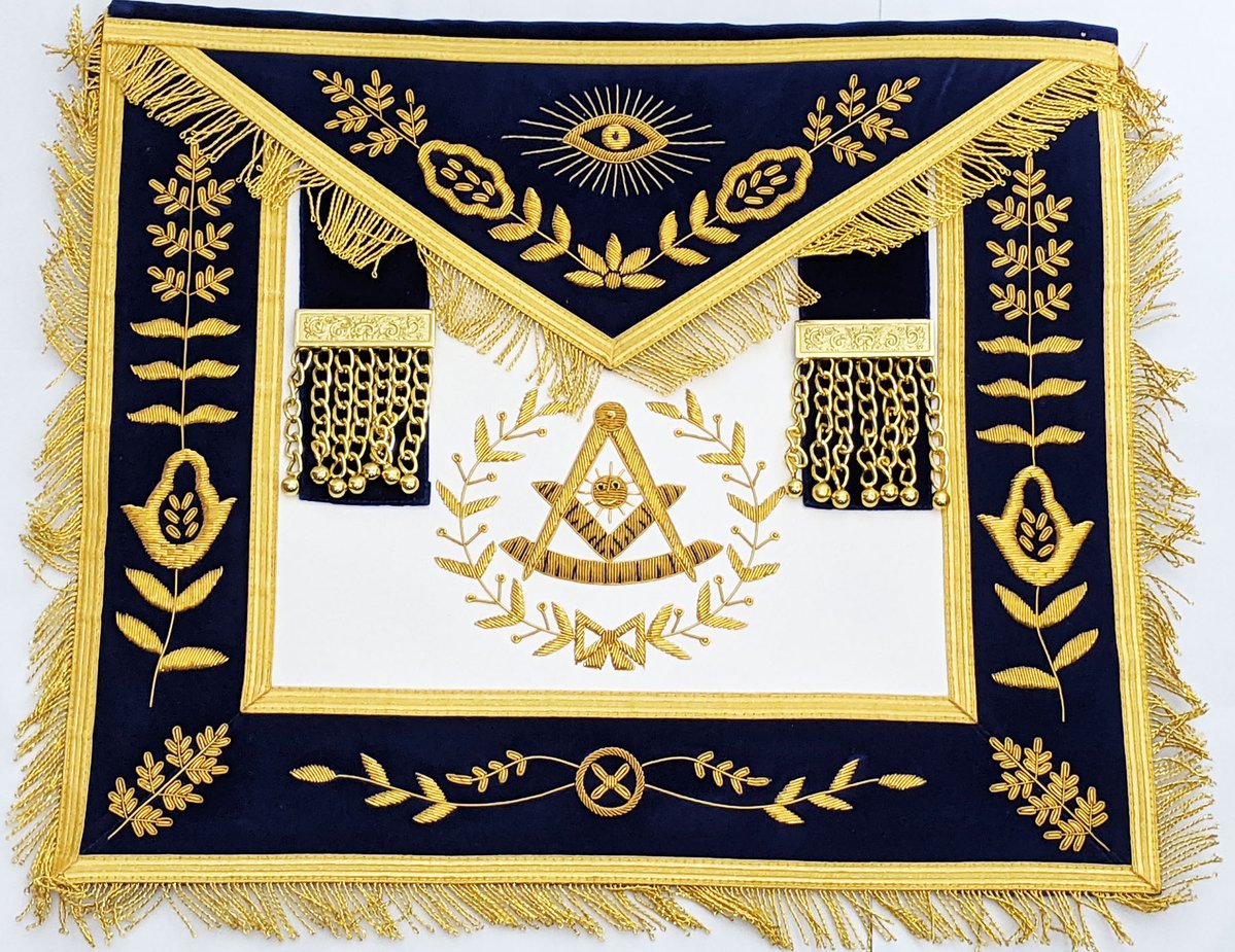 OEM high quality hand embroidered MASONIC REGALIA DEPUTY GRAND MASTER APRON -lodge past master regalia -military accessories