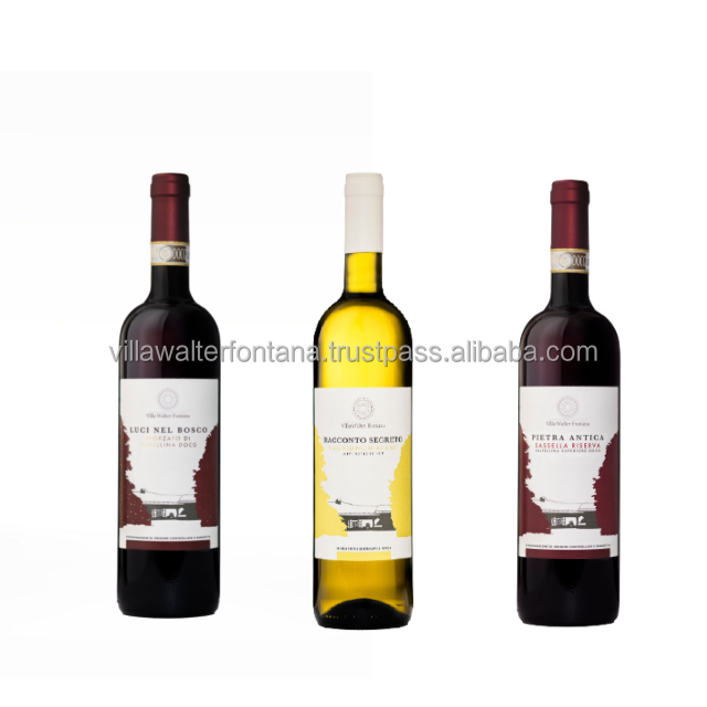 Сделано в Италии, высокое итальянское качество, Valtellina 2016 0,75 л, сухое белое и красное вино на экспорт