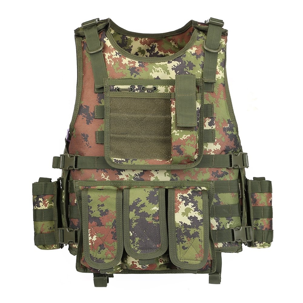 Nylon Multi-function Camo Police Army Outdoor Airsoft Gear Molle Combat Security
