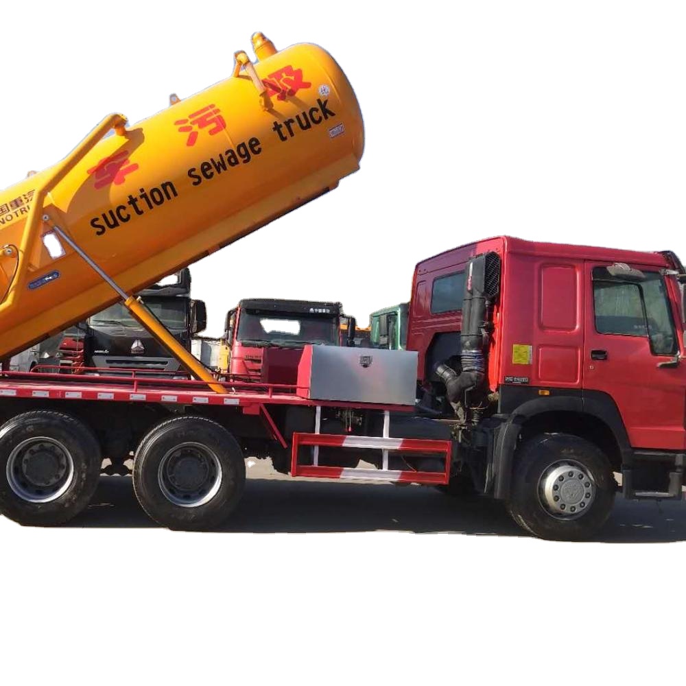 Б/у, хорошее состояние, howo 6*4 вакуумный грузовик, 336hp, грузовик для всасывания сточных вод 10 куб. М для продажи