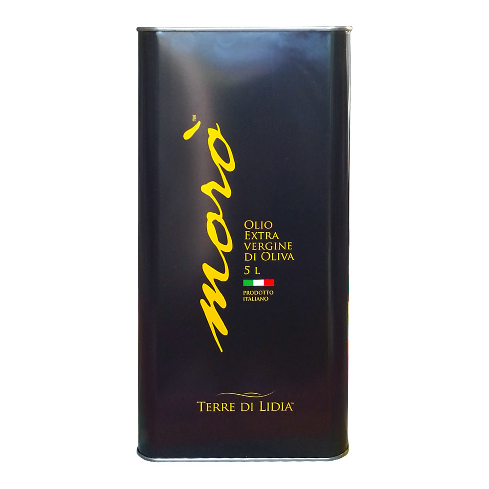 Premium Quality Italian Extra Virgin Olive Oil Moro Terre di Lidia Cultivar Ogliarola fast delivery Tin 5L