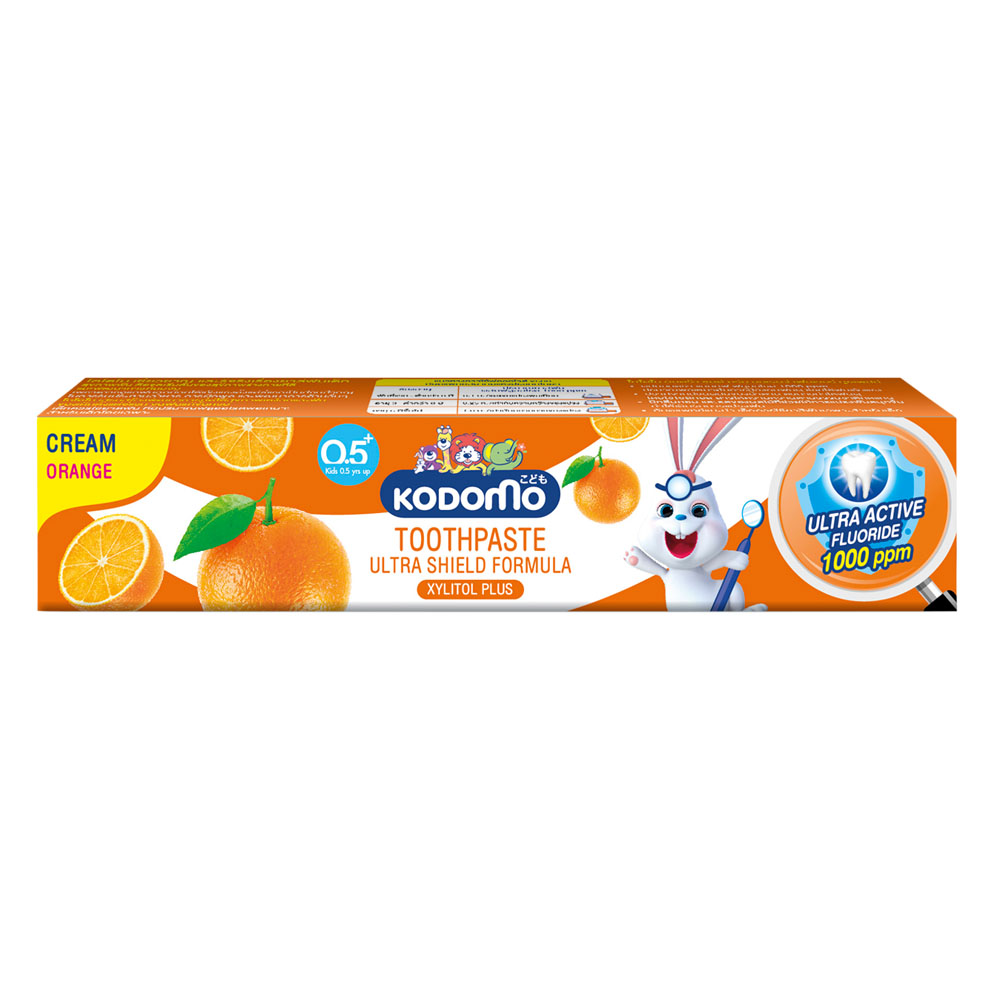 Basic Cleaning Anti-Cavity Kodomo Herbal Babies Cream Toothpaste With Weight 40g and 65g