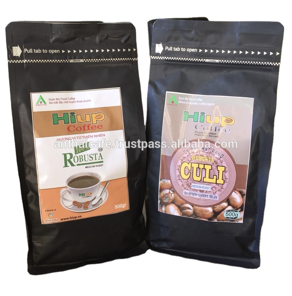 100% кофейные зерна Robusta класса AA для выращивания влажного типа, жареные кофейные зерна Highland of Vietnam