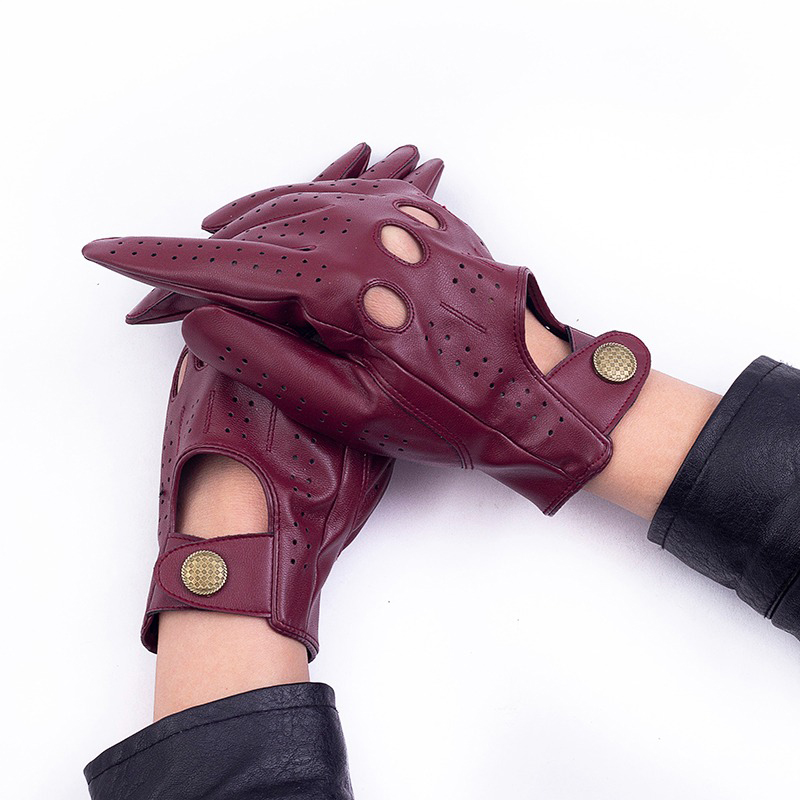 Factory custom wholesale leather men and women motorcycle driving gloves