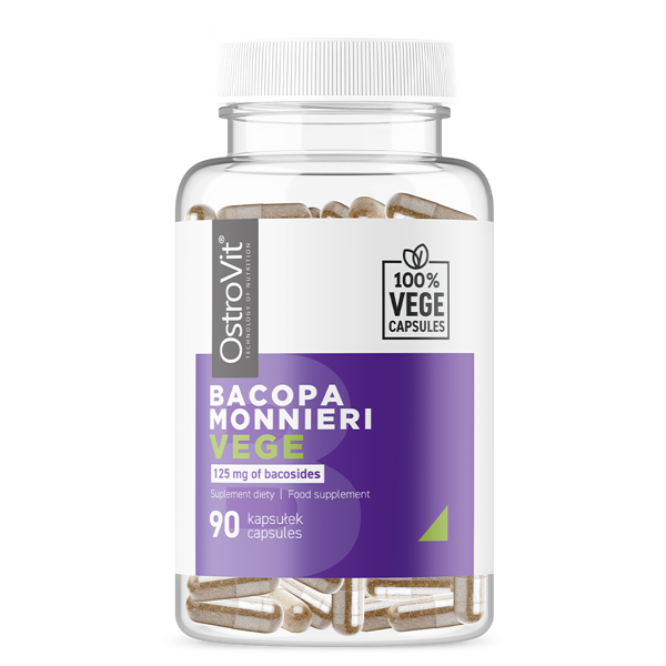 OstroVit Bacopa Monnieri VEGE 90 capsules improving memory and concentration reducing anxiety depressive states