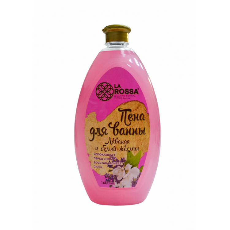 Bath bubble foam "LA ROSSA" Lavender and Jasmine, bubble bath liquid