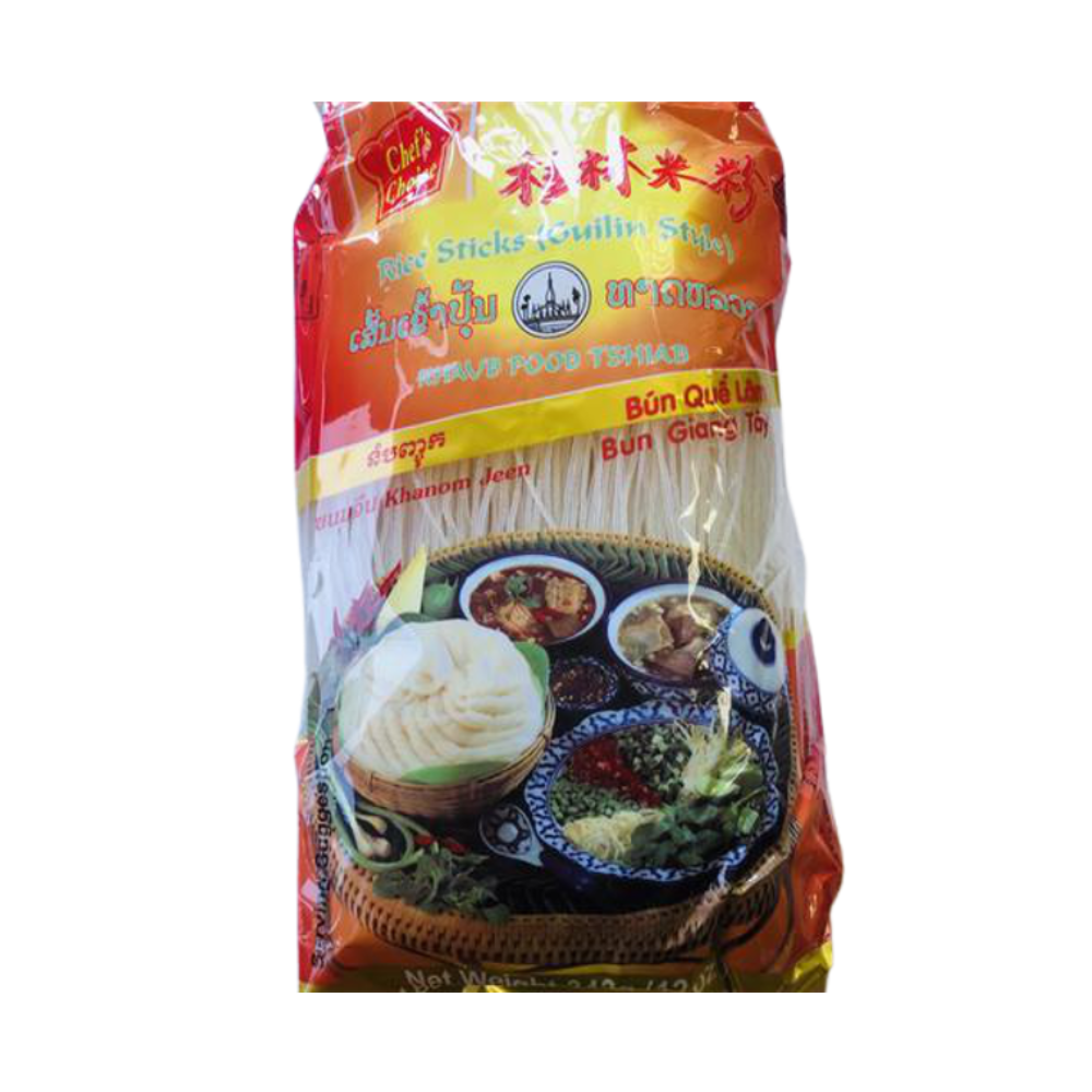 Thai Rice Vermicelli Khanom Jeen Dry 343G Premium Thai Rice Vermicelli