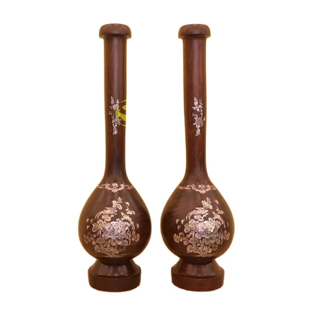 Wooden water hyacinth inlaid with conch (Chinese feng shui water hyacinth)