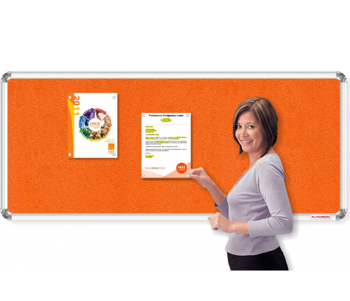 Astra Textured Plain Color Fabric Notice Boards