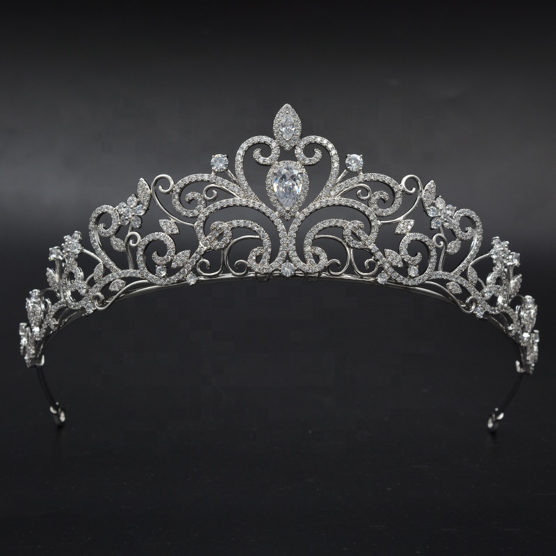 High quality Bridal Crystal Headpiece Crown For Deluxe Princess Tiara