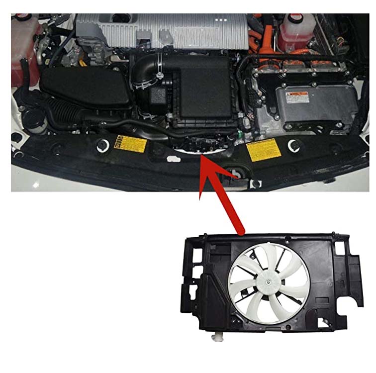 16711-21150 в наличии, система охлаждения, вентилятор радиатора для toyota Prius C 2012 2016 16711 21150