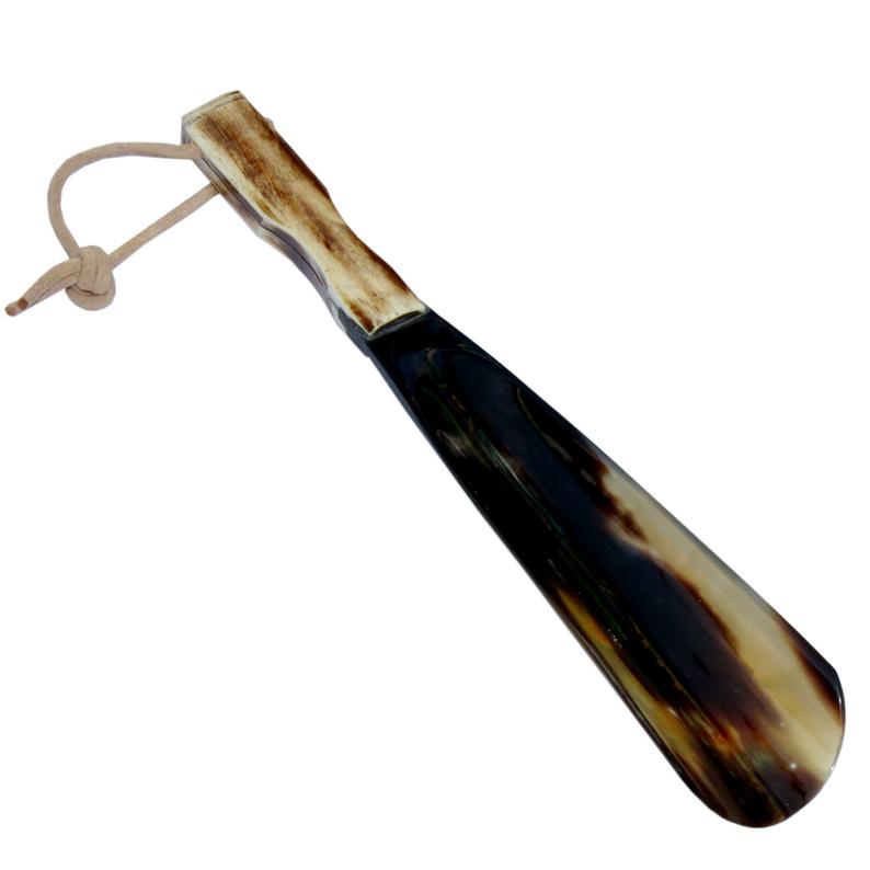 Bone handle ox horn shoe horn