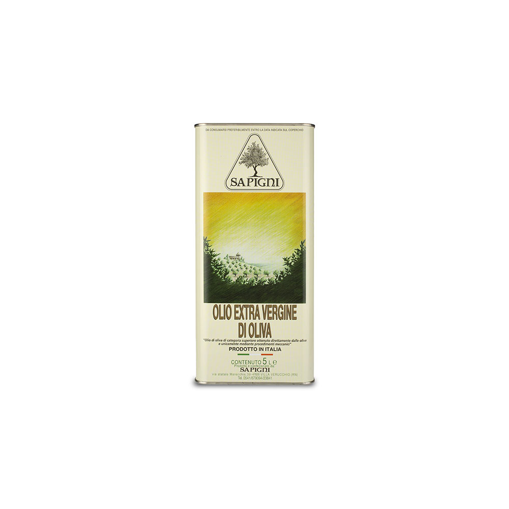 Best Sell 100% Italian Extra Virgin Olive Oil FRUTTATO SAPIGNI - Tin Can 500cl for season use