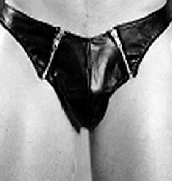 Клубная одежда JOCK из натуральной кожи черного цвета