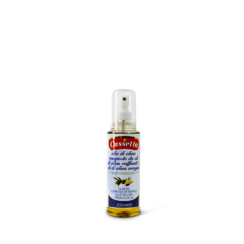 Italian Quality Pure (Light) Olive Oil For Dressing/Cooking - 0.2L SPRAY Pet Bottle