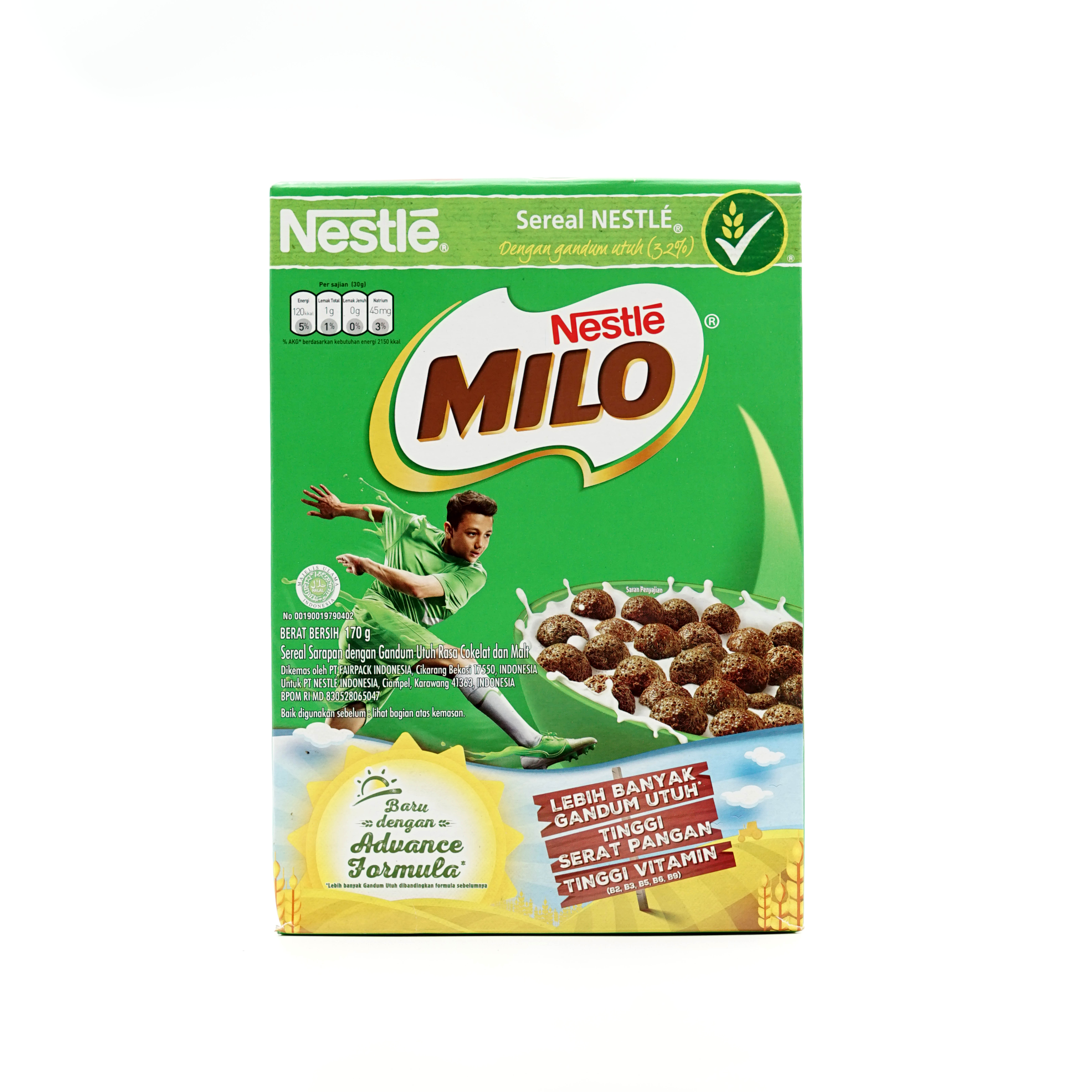 Высококачественные хлопья MILO 170 г со здоровым содержанием хлопьев
