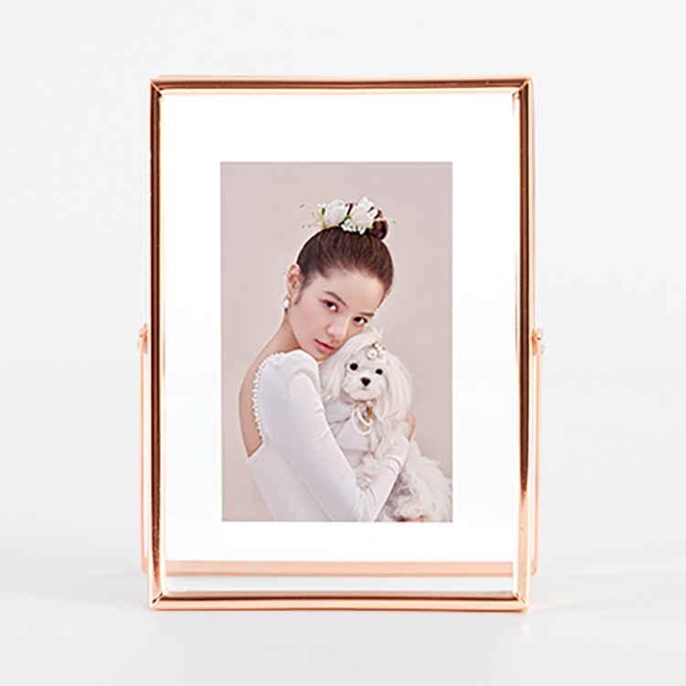 High quality Metal Aluminum Alloy Photo Picture Frame with Glass for home decoration 5*7 6*8 8*10 Gold silver
