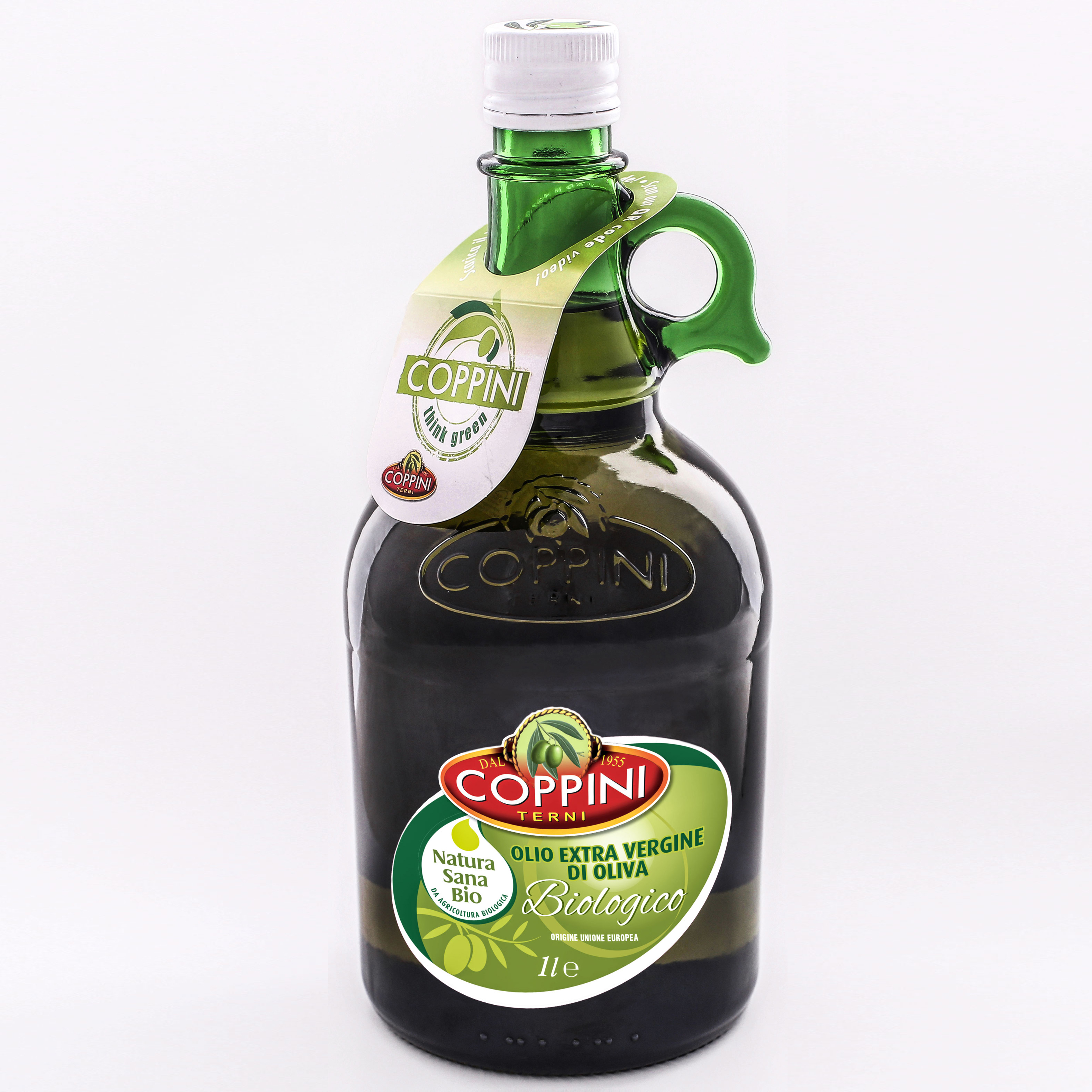 Органическое Экстра натуральное оливковое масло COPPINI Nature SANA BIO UE 1 л бутылка для амфоры