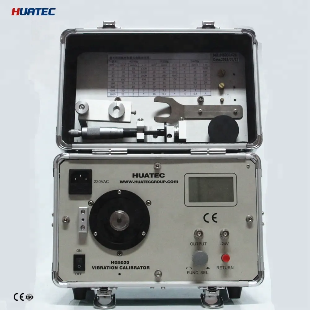 ISO10816 HG-5010 Digital Vibration Calibrator Vibration Meter Vibration Analyzer/ Tester 220V/50Hz or 110V/60Hz High Accuracy