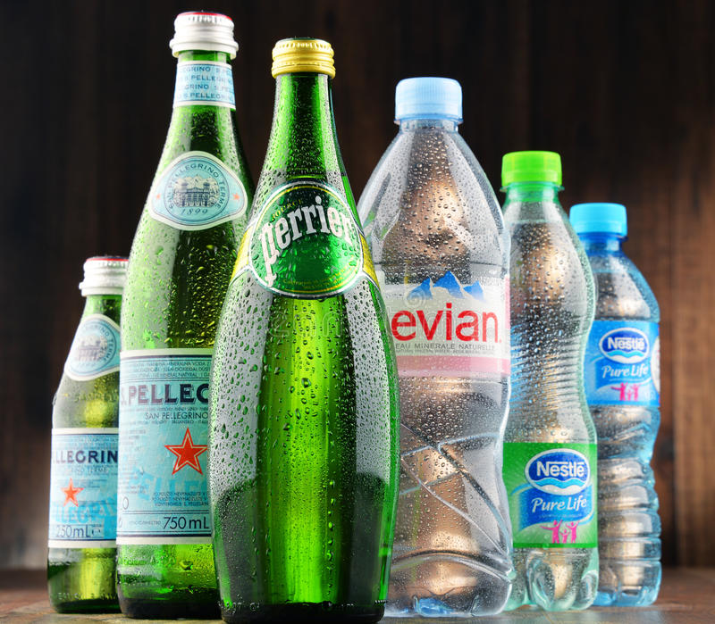 PERRIER, Эвиане Сан-Пеллегрино, VOLVIC , VITTEL минеральной воды