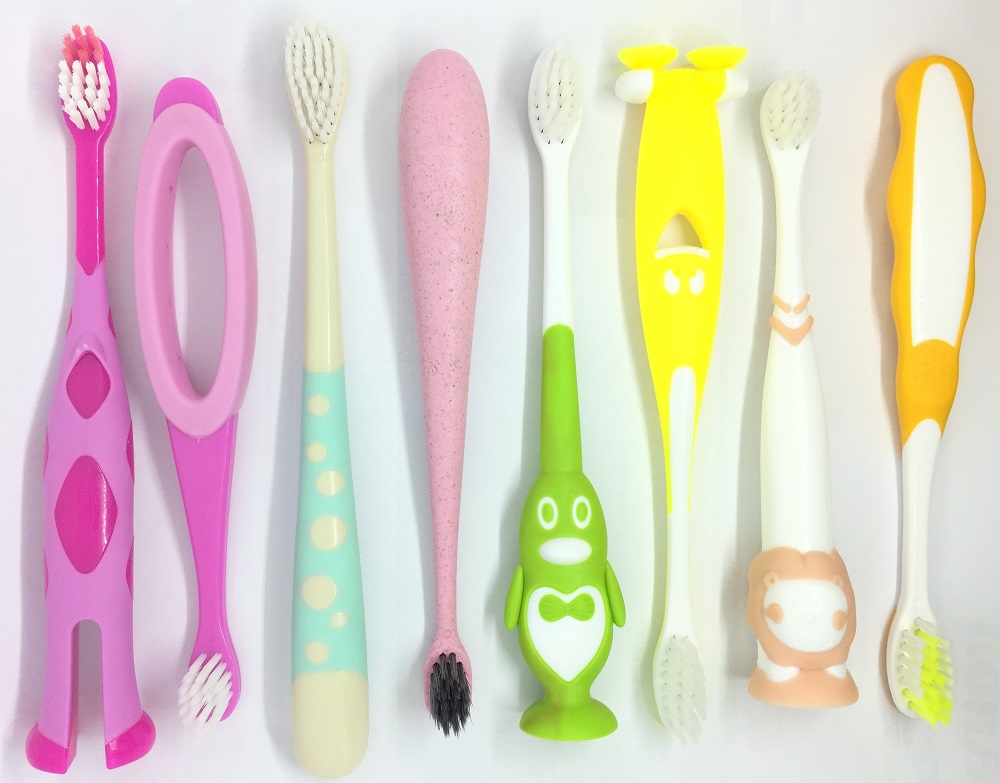 Mulit Design Baby Extra Soft BPA Free Pink Toothbrush for 0-2 Years