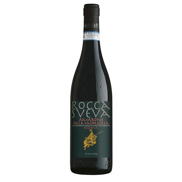 Стеклянная бутылка Amarone della valpolyella, стеклянная бутылка 0,75 л-Цвет: богатый Рубиновый Красный с гранатом Rondinella и Molinara