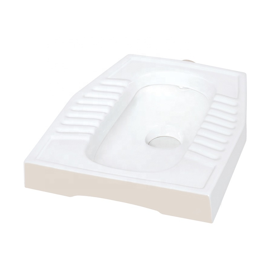 Vistaar New Design Elegant Ceramic Squat Pan Eastern Pan Toilet Commode Water Closet WC Orissa Pan from India for Yemen Market