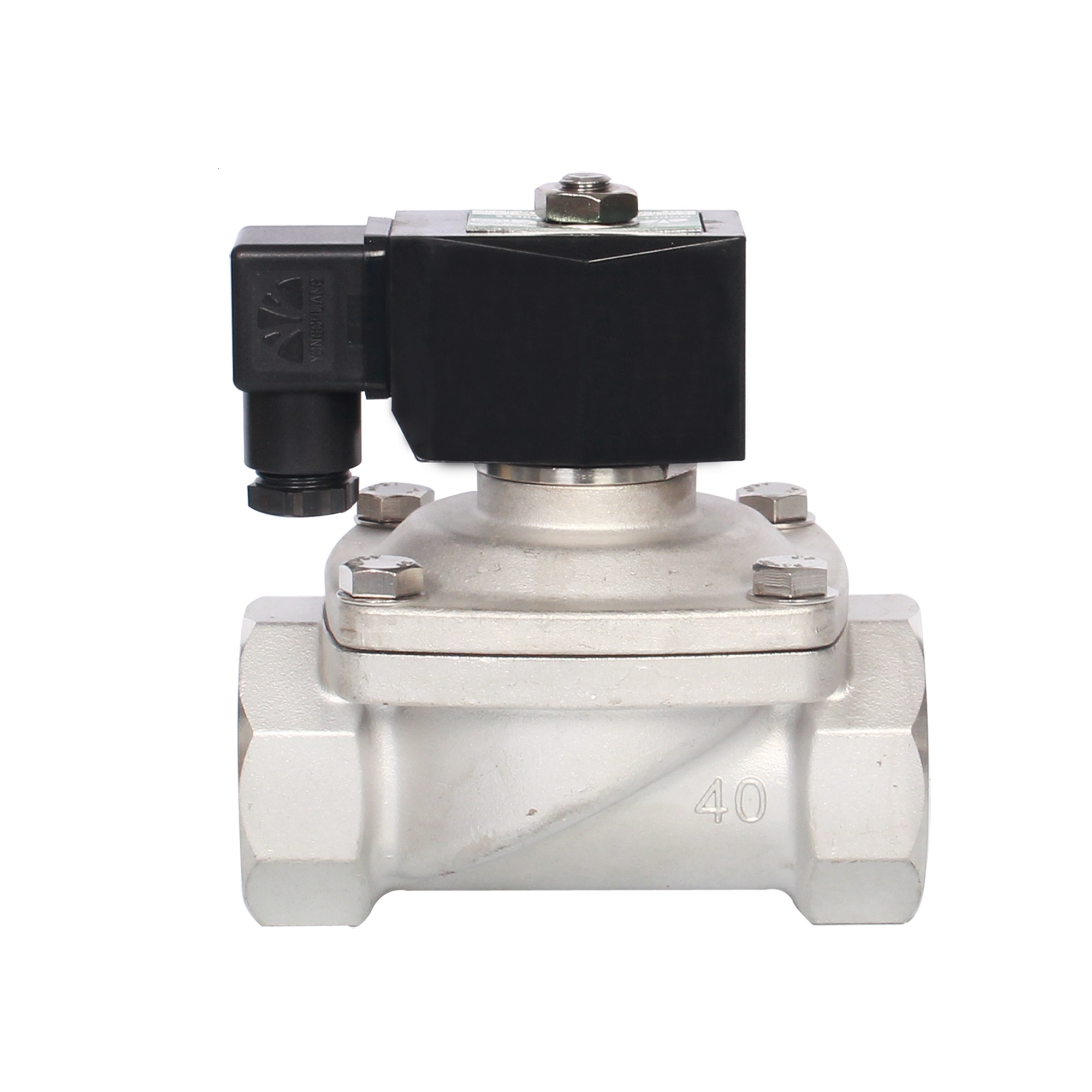 Water Oil Two Position Two Way Stainless Steel PT NPT 24V solenoid valve