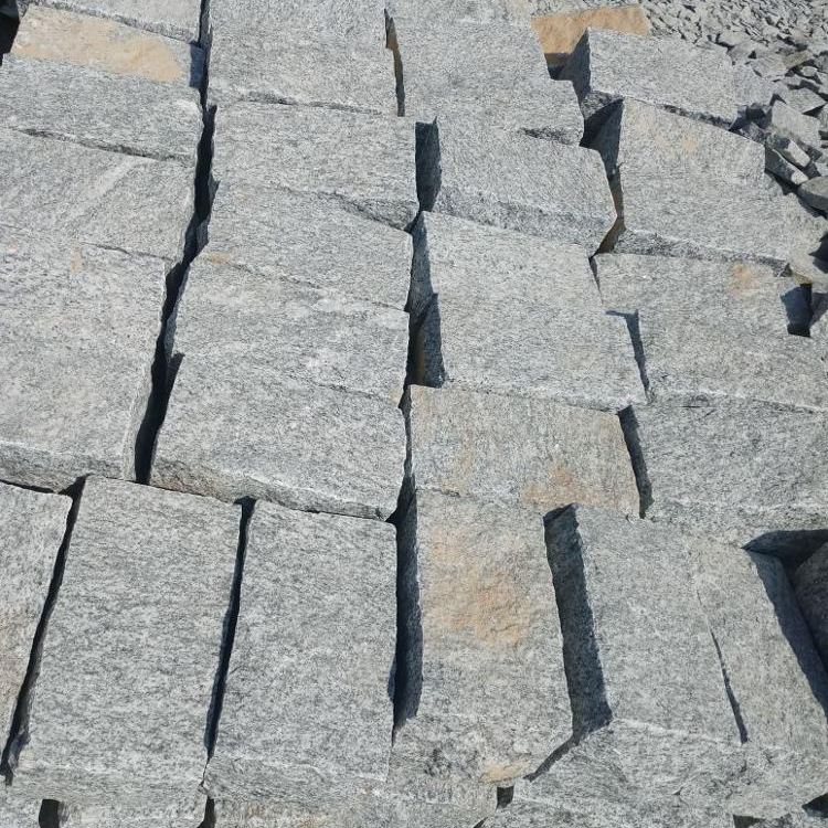 Indian Grey Granite Setts Natural Surface Cube stones Cobbles Patio Walkway Driveway Parking Pavers Wholesale Paving stones