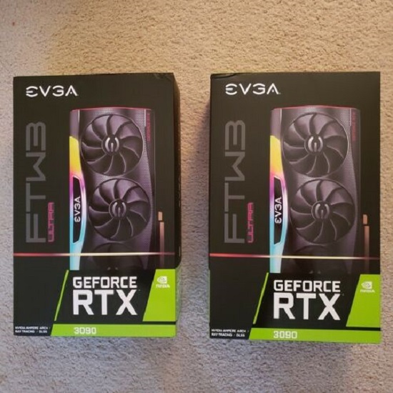 Новая видеокарта EVGA HYDRO COPPER GeForce RTX 3090 - 3080 24 ГБ GPU - RTX 3090 FTW 3 RTX 3090 XC3 Gaphics, готовая к отправке