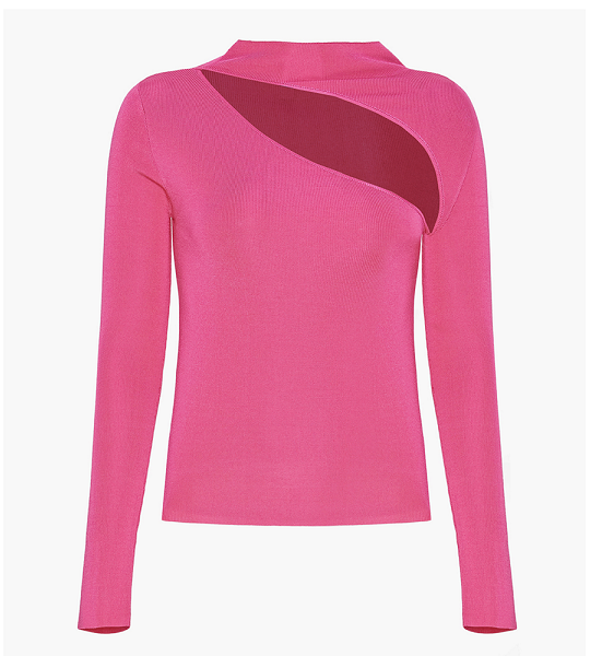 Top Quality Solid color Long Sleeve Slash Knitted Pull Over Sweeater