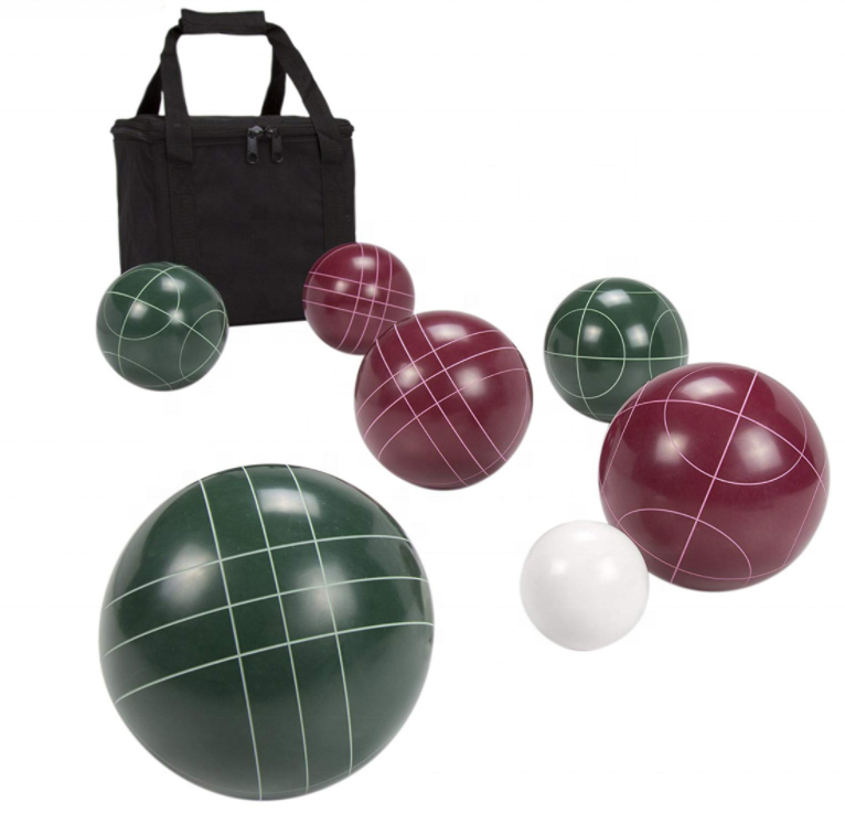 Bocce Ball Set with Carrying and Storage Case for Complete Bocce Yard and Lawn Game