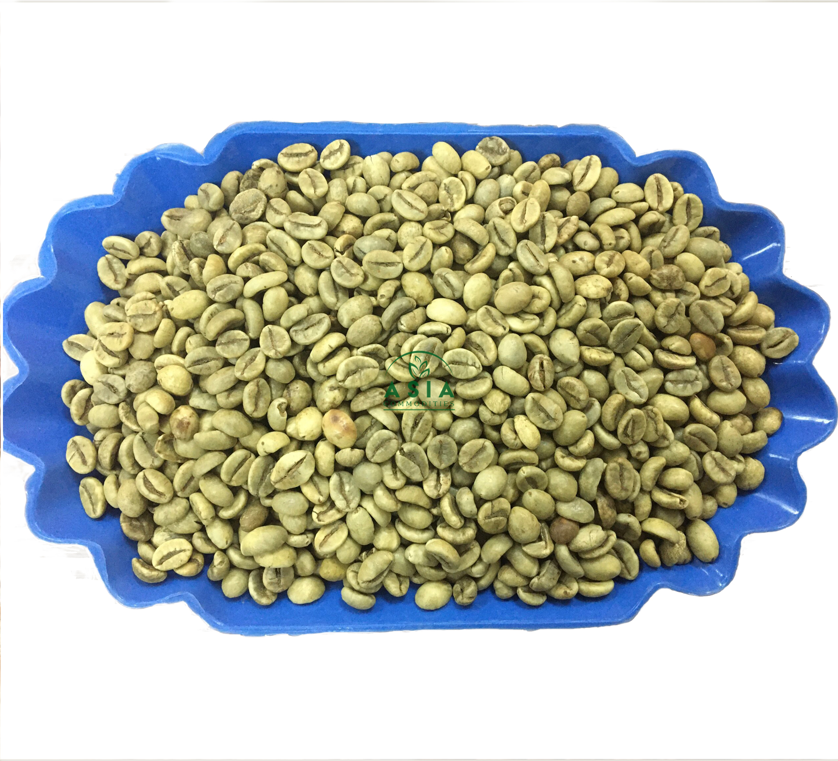 Зеленые кофейные зерна Robusta, класс 1, экран 18, влажная полировка