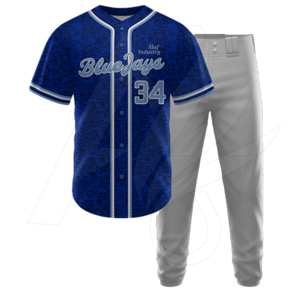 Blank Custom baseball Uniform 100%Polyester Baseball Jersey And Pant