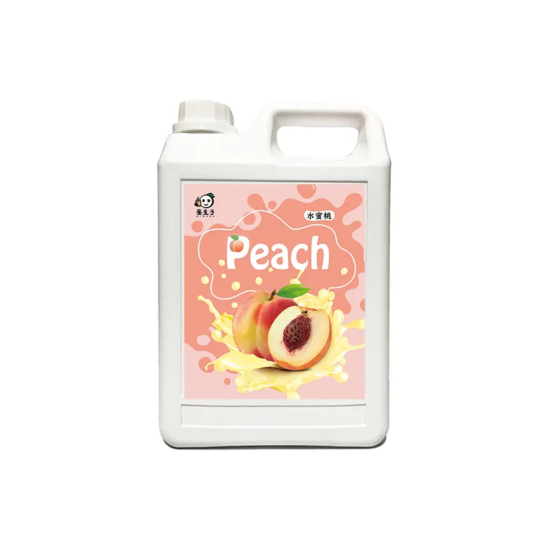 Taiwan 0 Zero Calories Sugar Substitute Peach Concentrated Juice Syrup