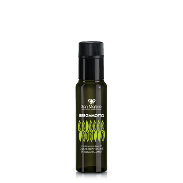 Italian Condiment Extra Virgin Olive and Bergamot in Glass Bottle 100ml